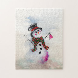 Snowgal met bling portemonnee puzzel
