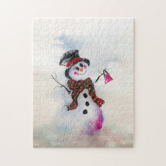 Snowgal met bling portemonnee puzzel (Verticaal)