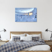 Snowghosts bij zonsondergang in het Whitefish Moun Canvas Afdruk (Insitu (Slaapkamer))