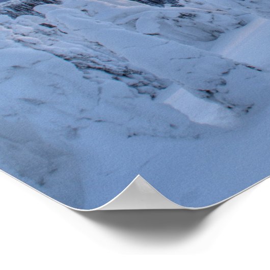 Snowghosts bij zonsondergang in het Whitefish Moun Poster (Hoek)