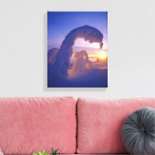 Snowghosts in de Whitefish Range of Montana Canvas Afdruk (Insitu (Woonkamer))