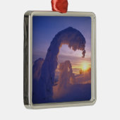 Snowghosts in de Whitefish Range of Montana Metalen Ornament (Rechts)