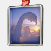 Snowghosts in de Whitefish Range of Montana Metalen Ornament (Links)