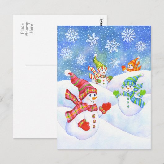 SnowGirls Briefkaart (Voorkant / Achterkant)