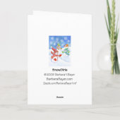 SnowGirls Feestdagen Kaart (Achterkant)