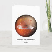 Snowglobe Christmas Feestdagen Kaart (Achterkant)