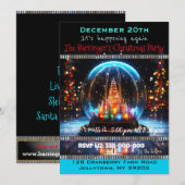 Snowglobe elegante jaarlijkse kerstfeest kaart (Voorkant / Achterkant)