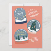 Snowglobe Holiday Party Uitnodiging (Voorkant)