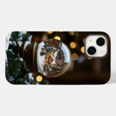 Snowglobe iPhone Case - Perfect voor Kerstmis! (Achterkant (horizontaal))