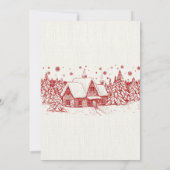 Snowglobe kerst baby shower Kaart (Achterkant)