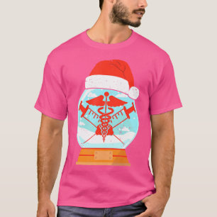 Snowglobe Medical Doctor Caduceus Medical Symbool  T-shirt