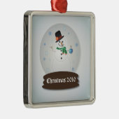  Snowglobe Metalen Ornament (Rechts)