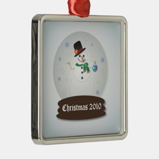  Snowglobe Metalen Ornament (Rechts)