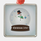  Snowglobe Metalen Ornament (Voorkant)