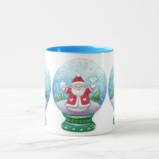 Snowglobe Santa Claus, Star, Bird Mok (Midden)