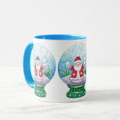 Snowglobe Santa Claus, Star, Bird Mok (Voorkant links)
