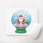 Snowglobe Santa Claus, Star, Bird Muismat (Met muis)