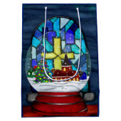 Snowglobe Whimsey katholieke feestdag Medium Cadeauzakje (Achterkant)