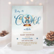 Snowglobe Winter Thema Baby shower
