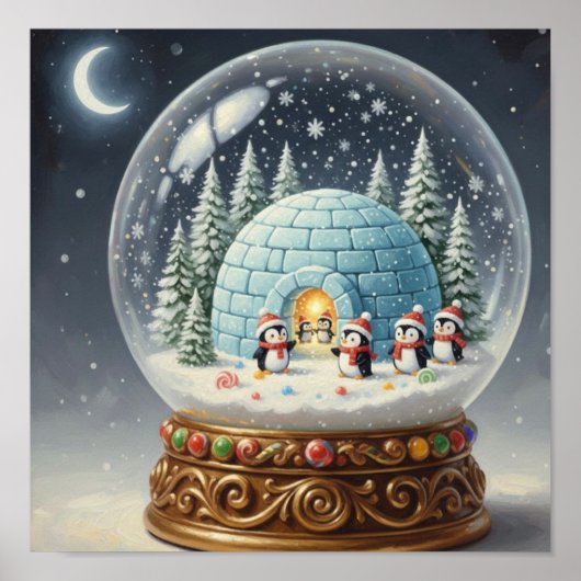SnowGlobePenguins Poster (Voorkant)