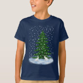 Snowhares en sparrenboom t-shirt (Voorkant)