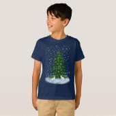 Snowhares en sparrenboom t-shirt (Voorkant volledig)