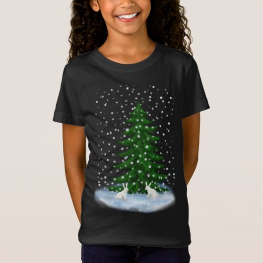 Snowhares en spruce T-Shirt (Voorkant)