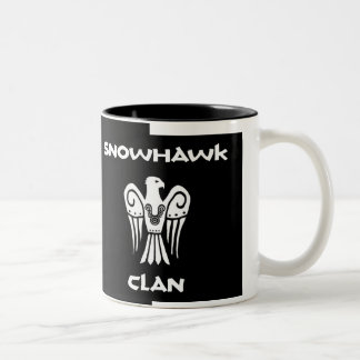 Snowhawk Clan mok met dubbel afbeelding