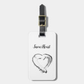 Snowheart Bagagelabel Snowheart Bird (Voorkant verticaal)
