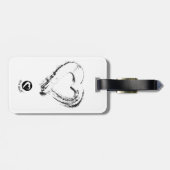 Snowheart Bagagelabel Snowheart Bird (Achterkant horizontaal)