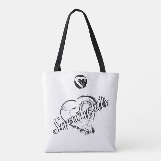 Snowheart Canvas tas Moonhearts (Achterkant)
