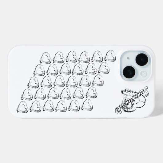 Snowheart iPhone 15 hoesje (Achterkant (horizontaal))