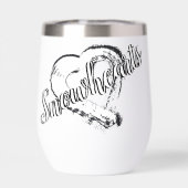 Snowheart Water Bottle Wine Tumbler Moonheart (Achterkant)