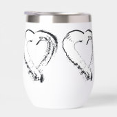 Snowheart Water Bottle Wine Tumbler Moonhearts (Rechts)
