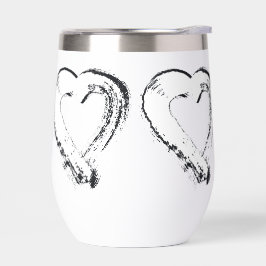 Snowheart Water Bottle Wine Tumbler Moonhearts