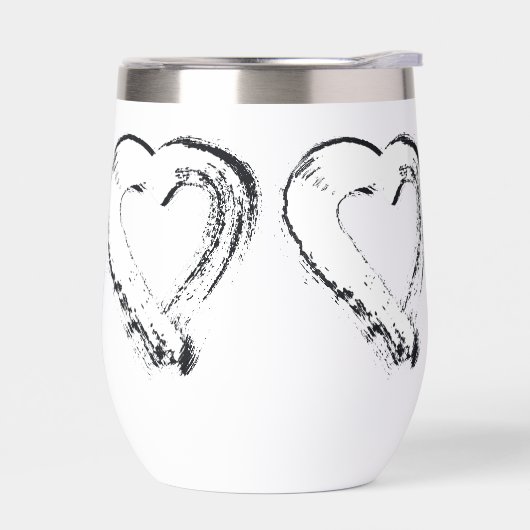 Snowheart Water Bottle Wine Tumbler Moonhearts (Links)