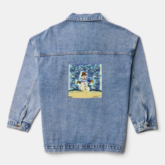 Snowie Snowman Denim Jacket (Achterkant)