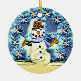 Snowie Snowman Keramisch Ornament