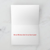 Snowing Cavalier King Charles Spaniel Kerstmis Feestdagen Kaart (Binnen)