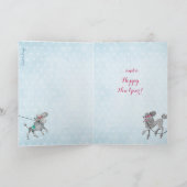 Snowing Hearts - Kaart kerstcadeautjes (Binnen)