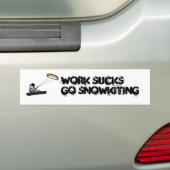 snowkietswerk bumpersticker (Op auto)