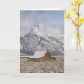 "Snowkissed" vakantie Kaart (Gele Bloem)