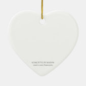 Snowkoppel Aangepaste feestdag Keramisch Ornament (Achterkant)