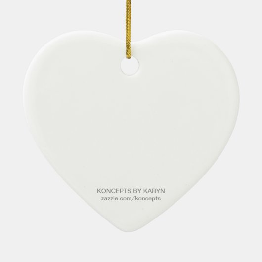 Snowkoppel Aangepaste feestdag Keramisch Ornament (Achterkant)