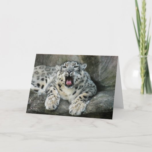 SnowLeopardBCR007 Feestdagen Kaart (Voorkant)