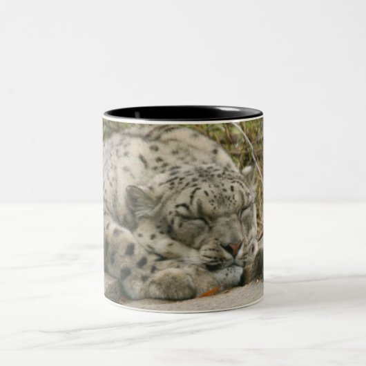 SnowLeopardM001 Tweekleurige Koffiemok (Center)
