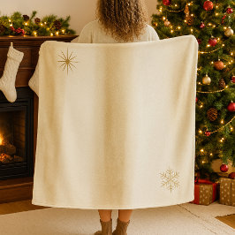 Snowlit Hearth Luxe Fleece Blanket