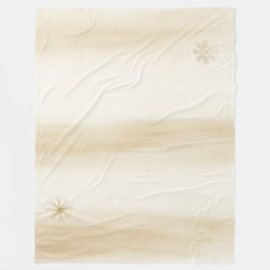 Snowlit Hearth Luxe Fleece Blanket (Voorkant)
