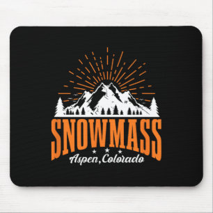Snowm Aspen Colorado Ski Mountain Ski Snowboard Muismat