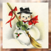 Snowman 001 raamsticker (Vel 2)
